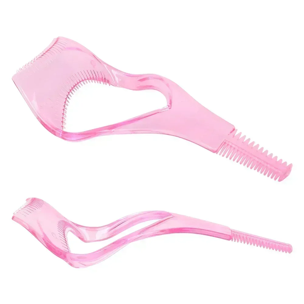 Eyeliner Stencil Tool Makeup Tools Eye Makeup Tools 3In1 Eyelash Aid Easy To Use Eye Liner Stencil Pink Plastic Eye Lash Card Mascara Guard Lightweight Cosmetic Tools