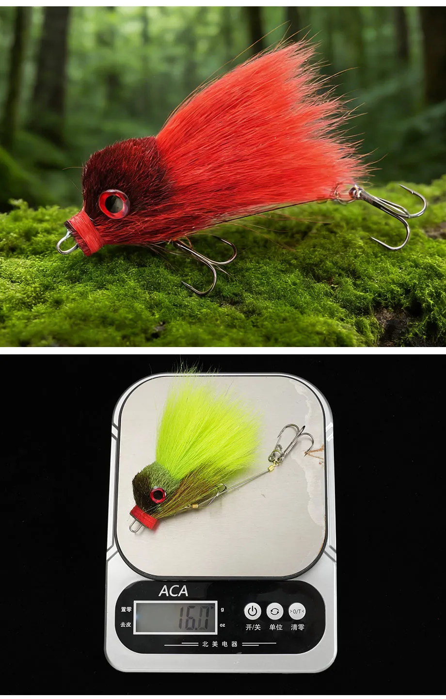 Angelköder Maus-Imitat 9cm 16g Schwimmköder Weicher Kunstköder für Weitwürfe Angeln auf Hecht und Barsch – Detail 13