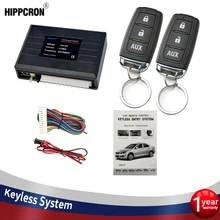 Hip-cron – serrure de porte centrale de voiture, système d'entrée sans clé, bouton de démarrage et d'arrêt, Kit de porte-clés universel pour voiture, 12V