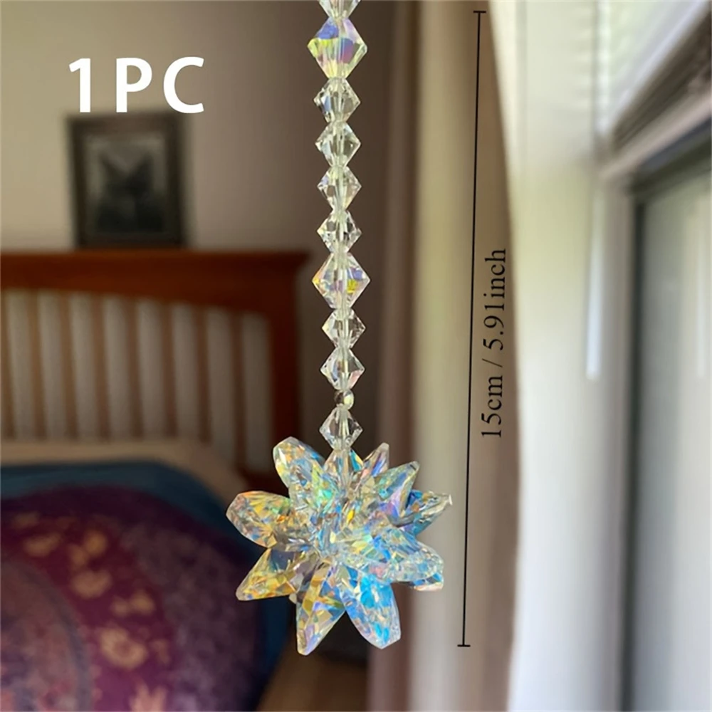 Sun Catcher AB Color for Window Hanging Office Rainbow Maker Aurora Crystal Beads Courtyard decoration