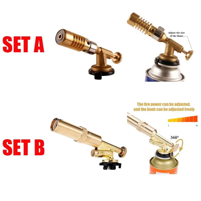 Welding Torch Gas Burner Flame Gun High Temperature Brass Copper Gas Torch Brazing Solder Propane Welding Plumbing gas torch welding torch gas burner