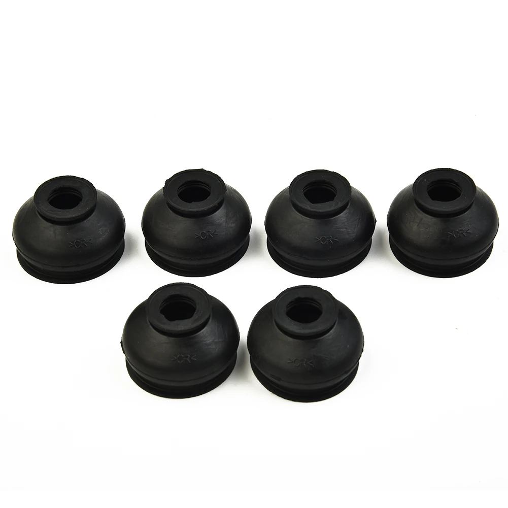 

6pcs Universal HQ Rubber Tie Rod End Ball Joint Dust Boots Dust Cover Boot Gaiters Black Dust Cover Durable And Practical To Use