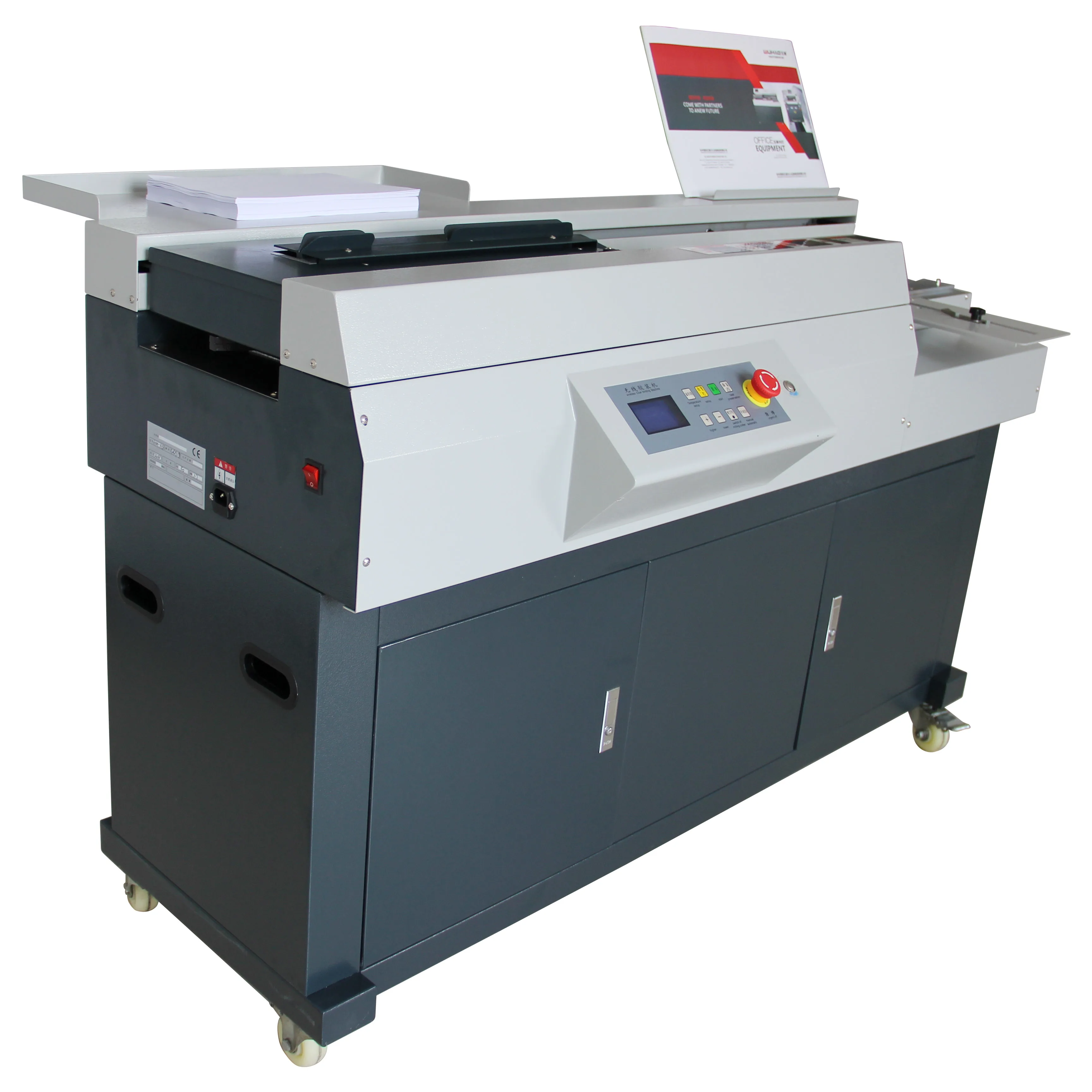 

SG-60M A3 big binding size 420mm promotion price hot melt book glue binding machine