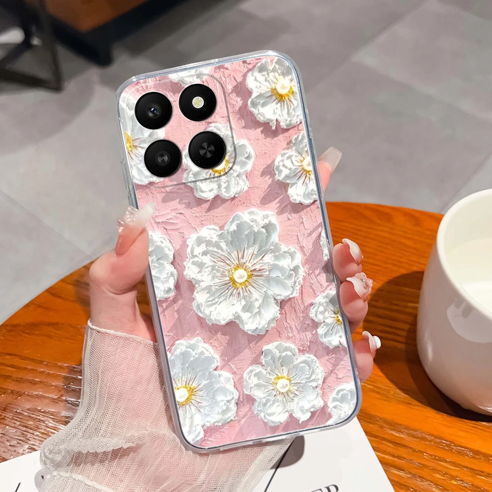 Cute Panda Cartoon Pattern Transparent Soft TPU Silicone Phone Case - Lightweight Bumper