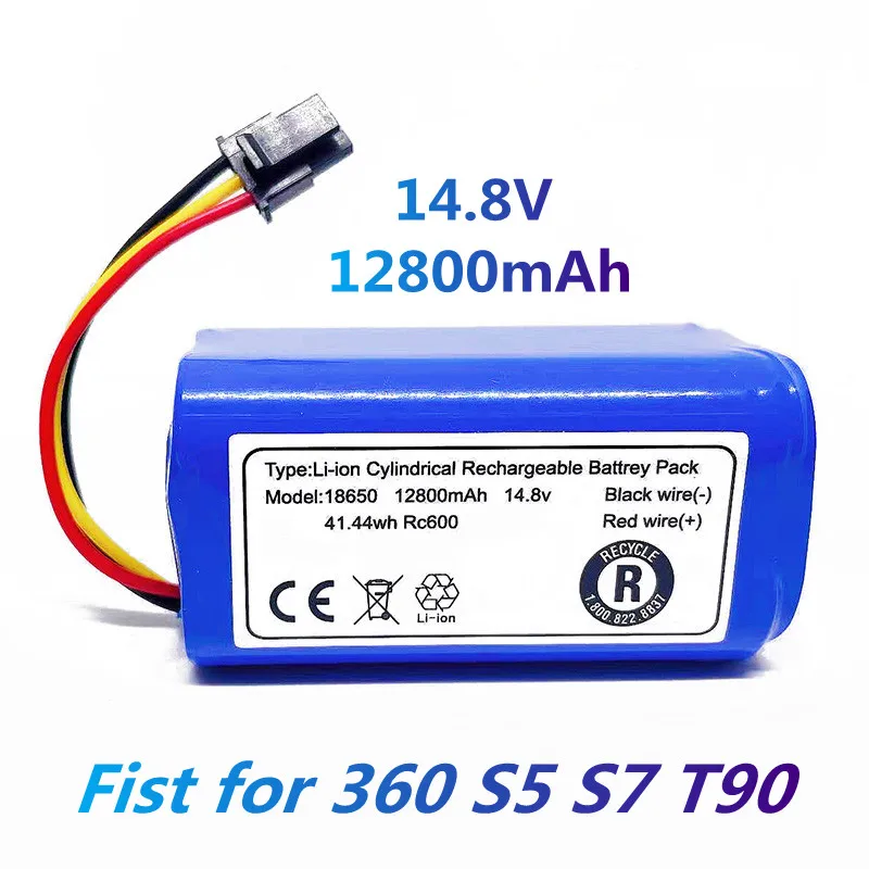 100%. Per Qihoo 360 S5 S7 T90 14.8V 12800Mah Robot Aspirapolvere Batteria Robot Aspirapolvere Batterie Di Ricambio.