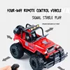 Rc Electric Remote Control Car Recharge Led Light Off-road Plastic 4wd Truck Simulation Toy Car Toy Drift Stunt Gift For Kids 5