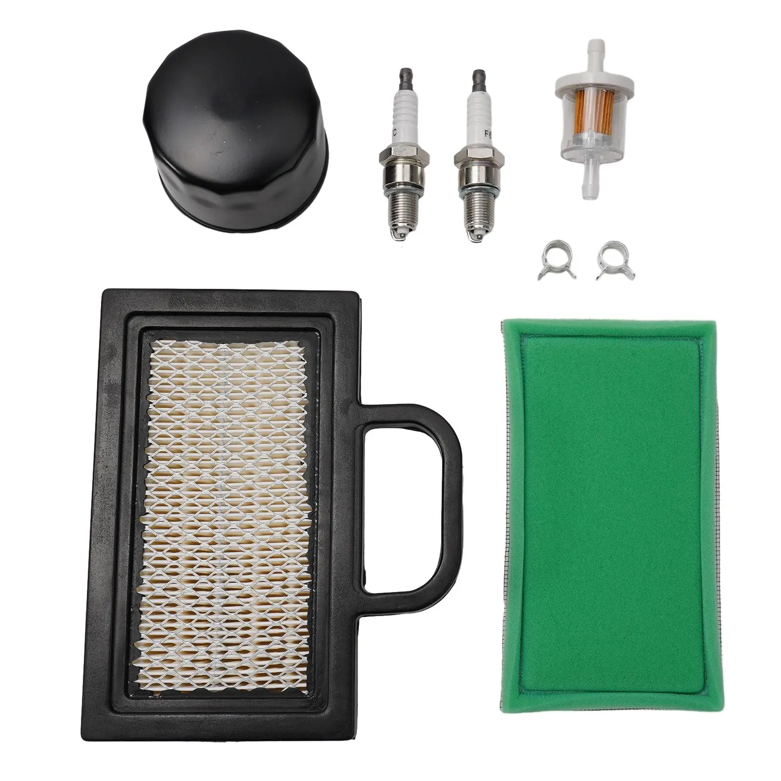 

Fuel Line Clamps Filter Tune Up Kit Lawn Tractor Oil Filter Plugs Pre Filter 499486 499476S 698754 Fuel Filter
