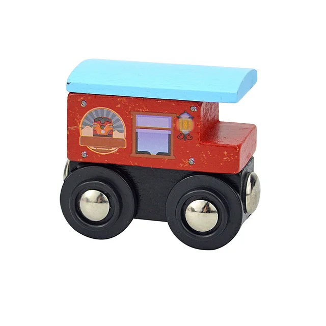 Wooden Train Car Toy Wood Railway Car Accessories