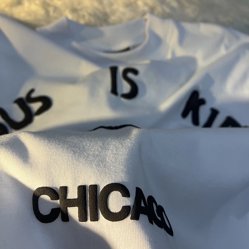 

Kanye West Jesus Is King T Shirt Foam Print White Cotton Oversized Men Women 1:1 Short Sleeves