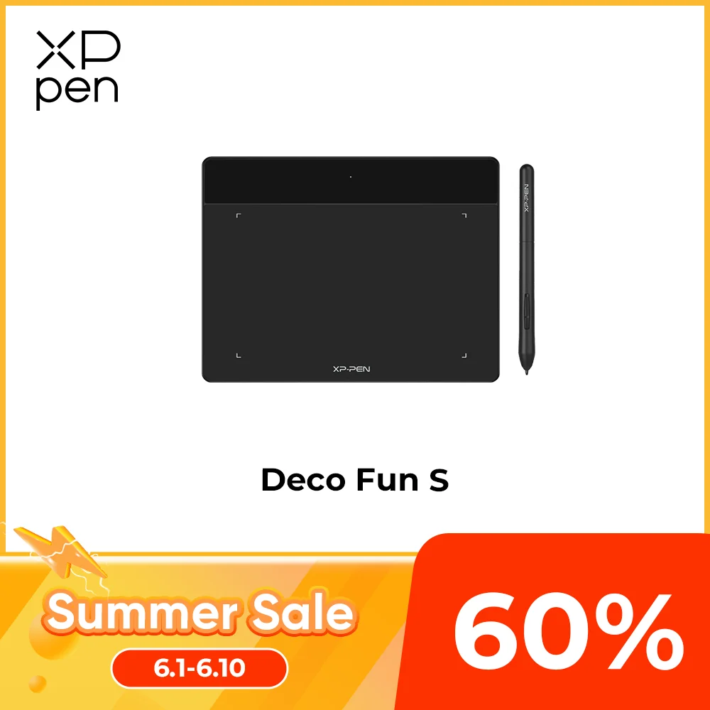 Tavoletta grafica XPPen Deco Fun S 6*4 pollici per disegnare, compatibile con OSU Online Education, Android, Mac, Linux e Windows._voghion.com