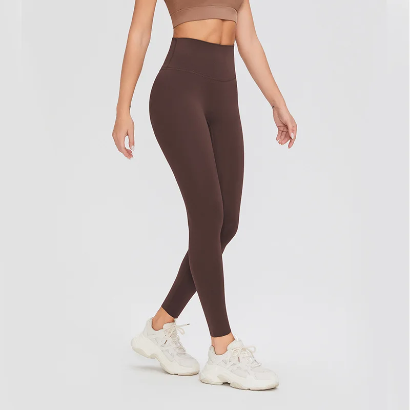 Fitness Gym Leggings Woman Naked Lycra Yoga Wear Pant with Pockets Push Up Sports Tights Trousers Workout Running Bike Clothing