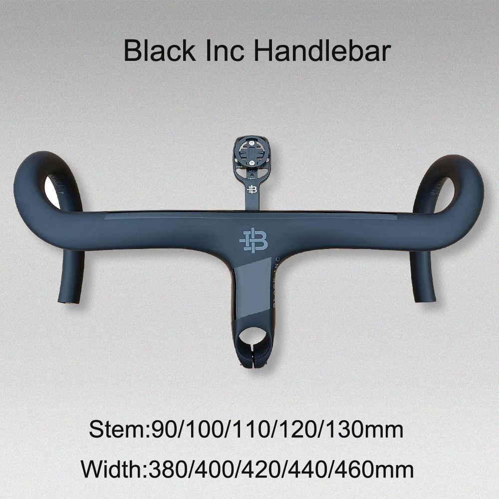 2022 Black Inc Handlebar Road Bike Bicycle Integrated Carbon Handlebars