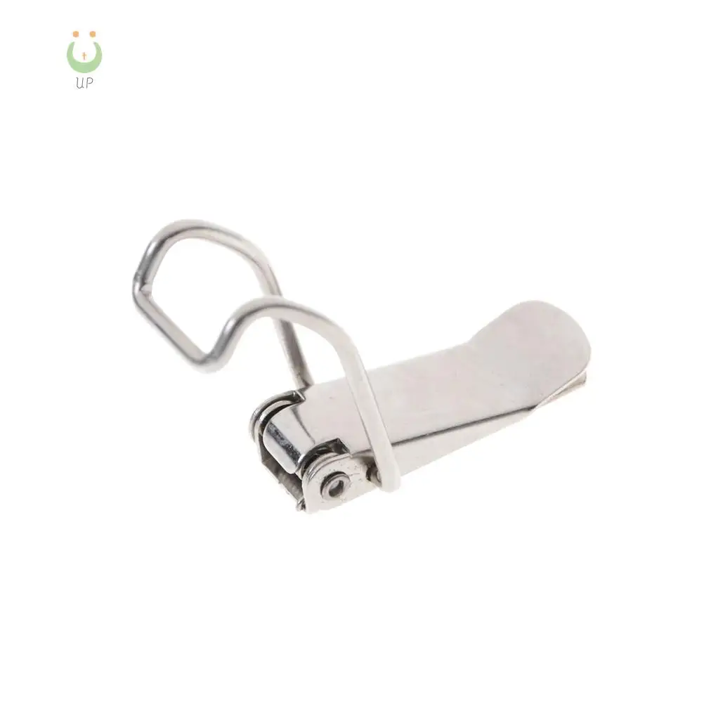 ZLinKJ 2PCS Simple Window Cabinet J115B Hardware Cabinet Boxes Spring Loaded Latch Catch Toggle Iron Hasp For Sliding Door