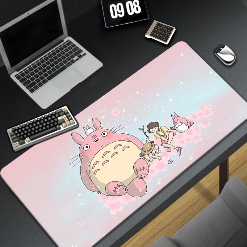 thumbnail image 1 of Alfombrilla grande para ratón de Anime, accesorios para juegos de gato rosa, alfombrilla para teclado de ordenador de oficina Kawaii, 400x900, alfombrilla de escritorio para ordenador portátil y Gamer, 1 of 5
