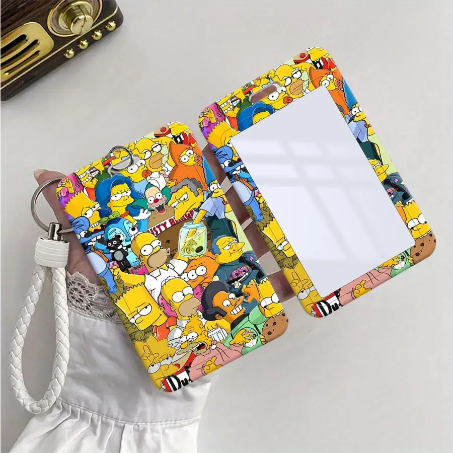 The Simpsons Cute Homer Retractable Card Holder with Lanyard – Child-Friendly ID & Badge Case