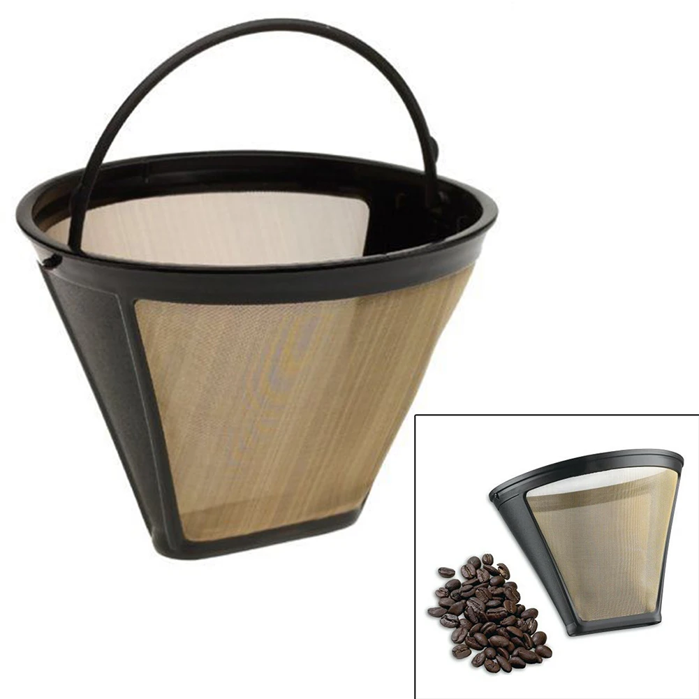 

Convinient Coffee Accessories Coffee Filter Filter 4 Cone Shape Coffee Filter Coffee Replacement Permanent Reusable
