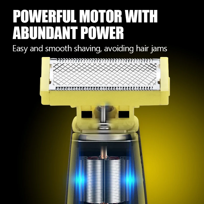 Xiaomi Electric Shaver Full Body Washable Wet and Dry Shaver USB Rechargeable T-Shaped Portable Trimmer Unisex Hair Trimmer Gift 4
