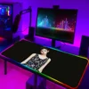 1pc Kpop Beautiful Girl Somi XXL RGB Gaming Mouse Pads HD Black Gamer Accessories Large LED 1