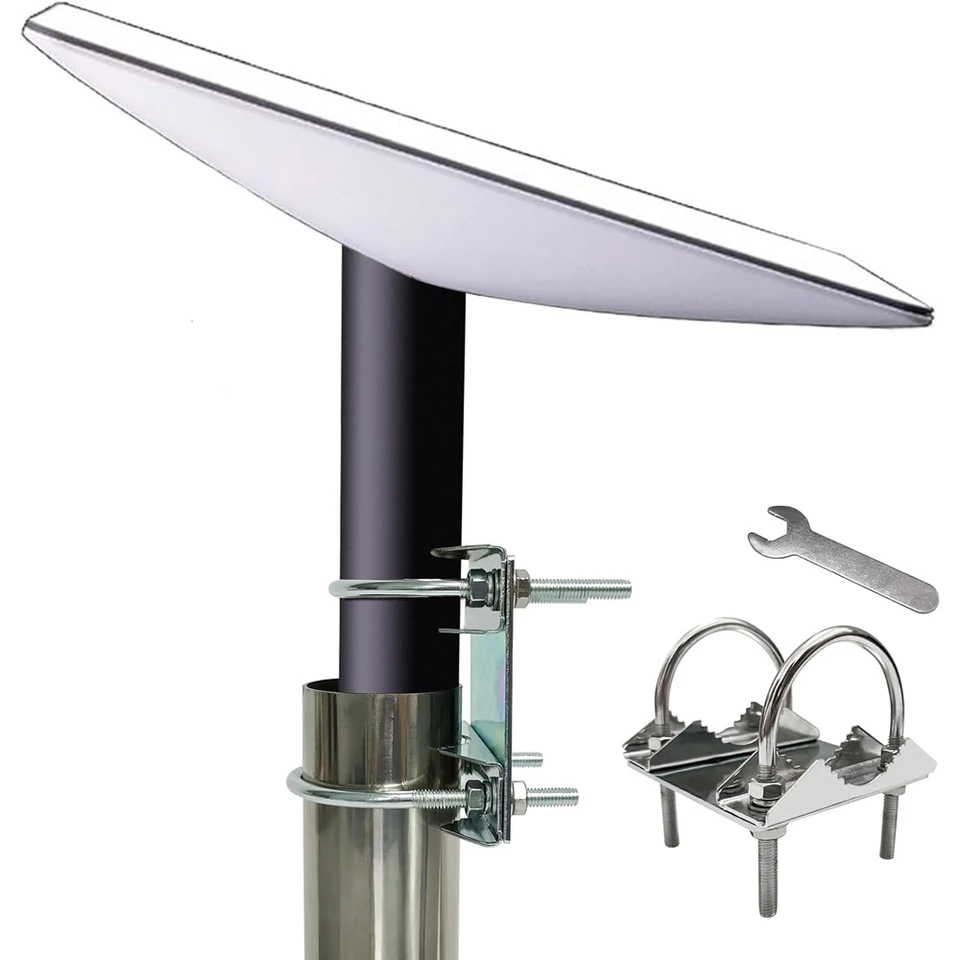 Starlink – Supporto Universale A Staffa U In Acciaio Zincato Per Antenne, TV, Yagi, Stazioni Meteo, Telecamere – Adattatore Da Palo A Tubo (Diametro 24-54 Mm) - 3