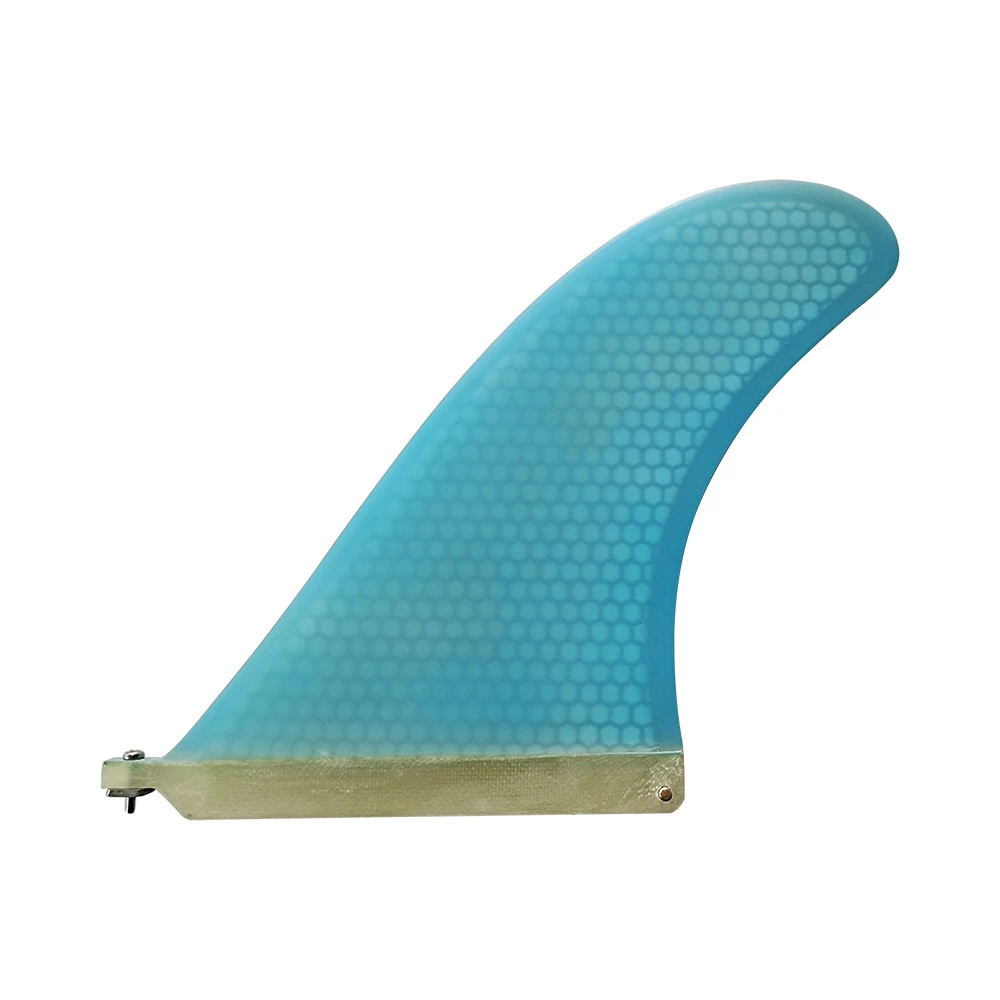 9in Quilha Surf Fin Honeycomb Single Fin Blue for Longboard Surfboard Paddle Board Accessories Center SUP Board