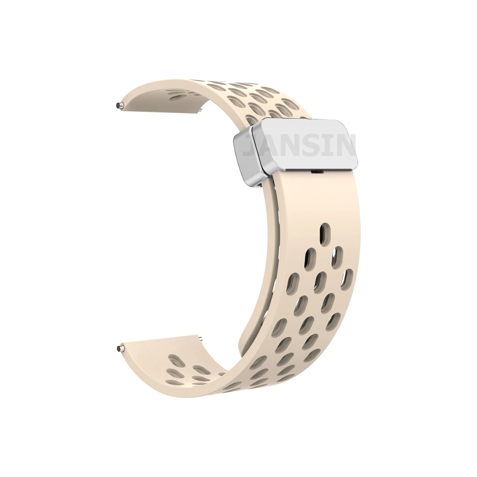 Versatile Silicone Strap with Magnetic Closure for Smartwatches - Available in Multiple Sizes