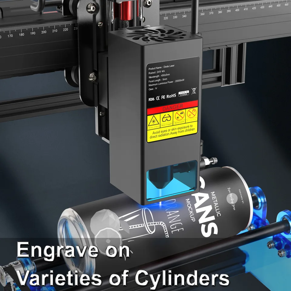 TS2 レーザー彫刻機 金属レーザー彫刻機,ts2,22w,12mm,木材,アクリル,サイズ410x410mm