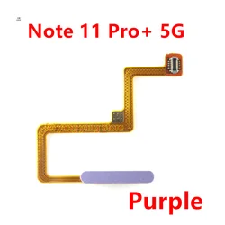 Fingerprint Touch Sensor Flex Cable for Unlock Home Key and Power Button (Purple)