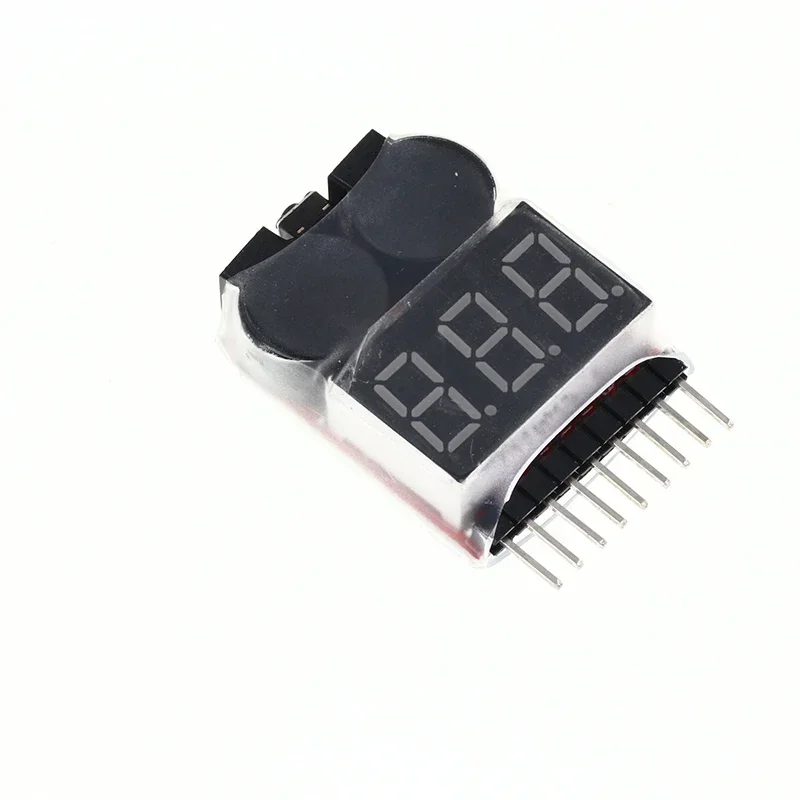 Avertisseur sonore basse tension pour batterie lithium 1S-8S connecté à une batterie LiPo avec câbles