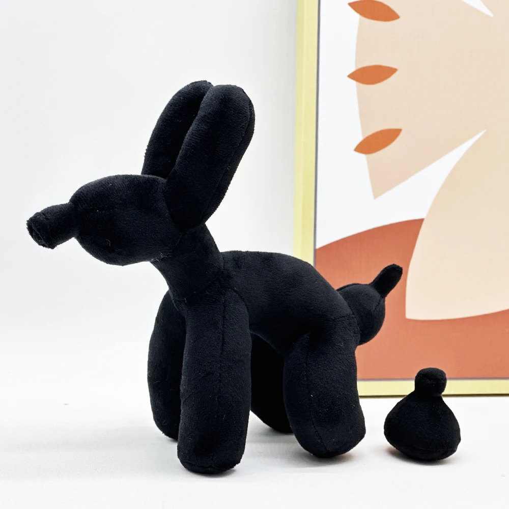 

Черный воздушный шар собака творческая пародия плюшевый Туалет Тедди собака крытый стол и винный шкаф художественные украшения высокое качество плюшевый подарок