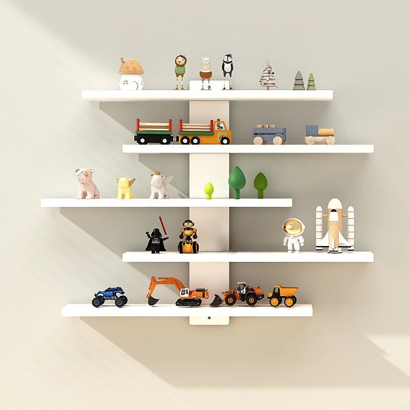 5-Tier Adjustable Wall-Mounted Display Shelf for Collectibles & Mini Figures 1