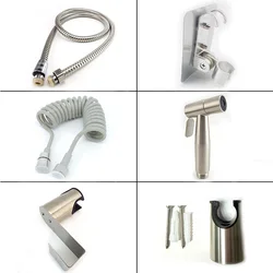 Protable Bidet Toilet Sprayer Stainless Steel Handheld Bidet Faucet Spray Home Bathroom Shower Head Self Cleaning  M20