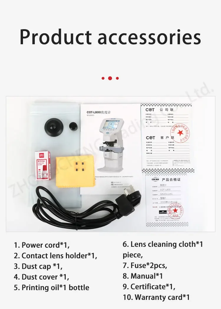 220V New L800 Automatic Computer Focal Meter Inspection Film Optical Shop Optica