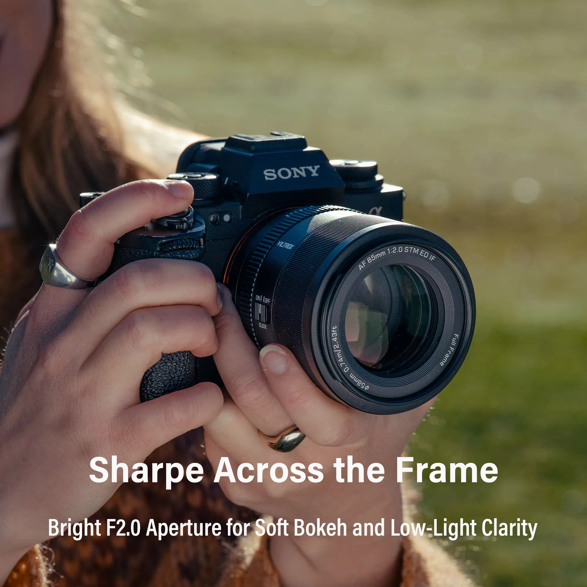 빌트록스 85mm F2 카메라 렌즈 풀프레임 자동 초점 클래식 인물 사진 렌즈 웨딩 이벤트 브이로그 시네마틱 비디오 (니콘,  E 마운트용)