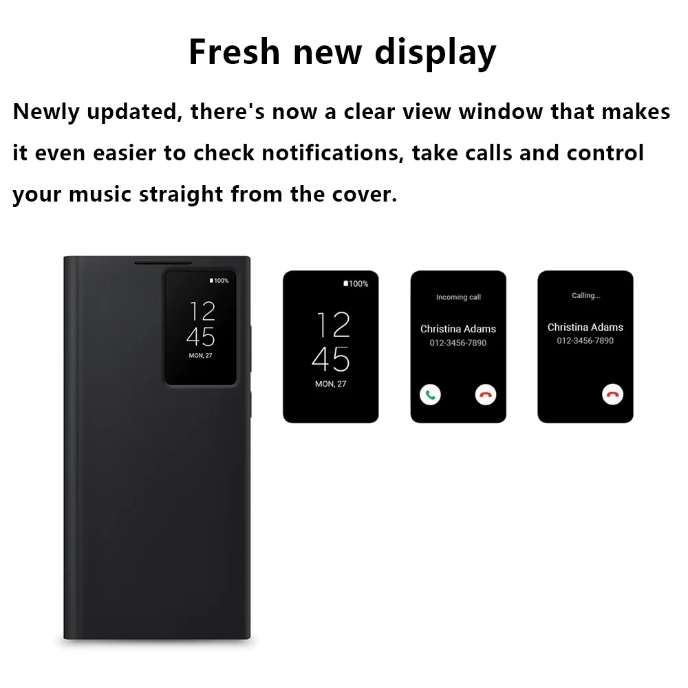 Leather S-View Flip Case for Ultimate Phone Protection