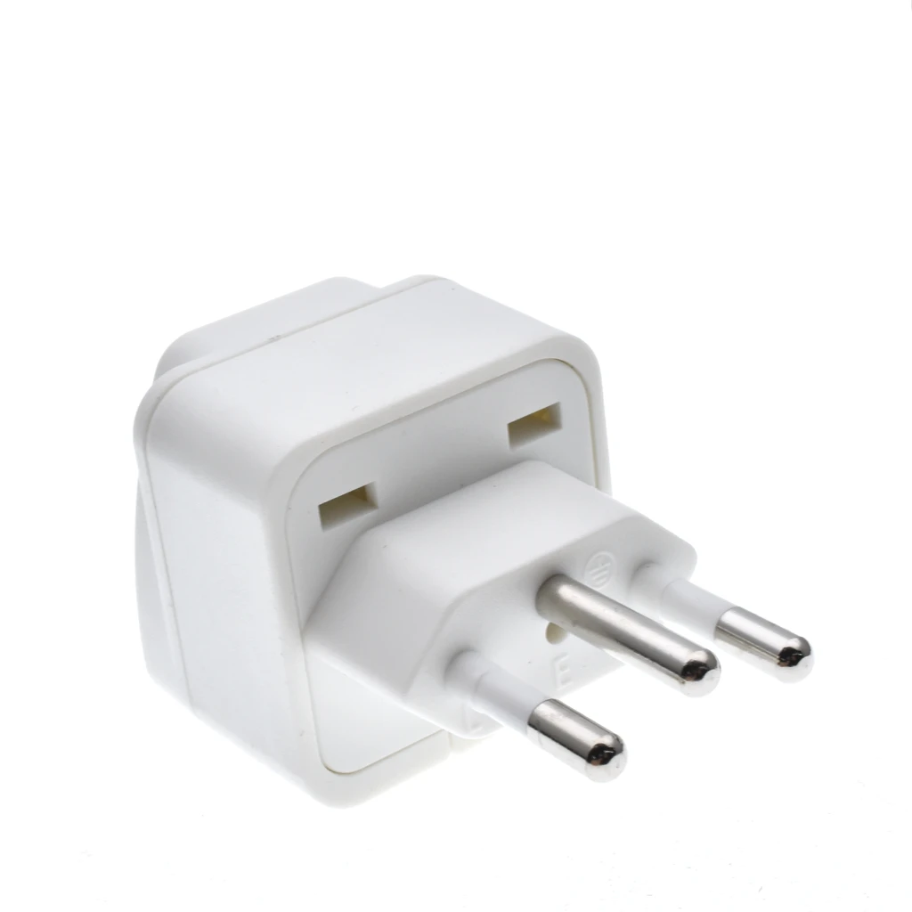 Adaptador de enchufe de viaje de EE. UU.  UE/UK/AU/in/CN/JP/Asia/Italia/Brasil a Estados Unidos (tipo B), enchufe de  pared de 3 clavijas con conexión a