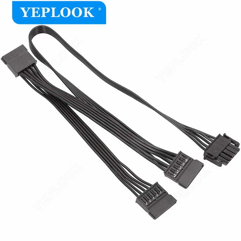 Originale Cooler Master 5Pin A 3 Sata Straight Hdd Ssd Cavo Di Alimentazione 18Awg Per V550 V650 V750 V850 V1000 V1300 V2 Gold Modular Psu