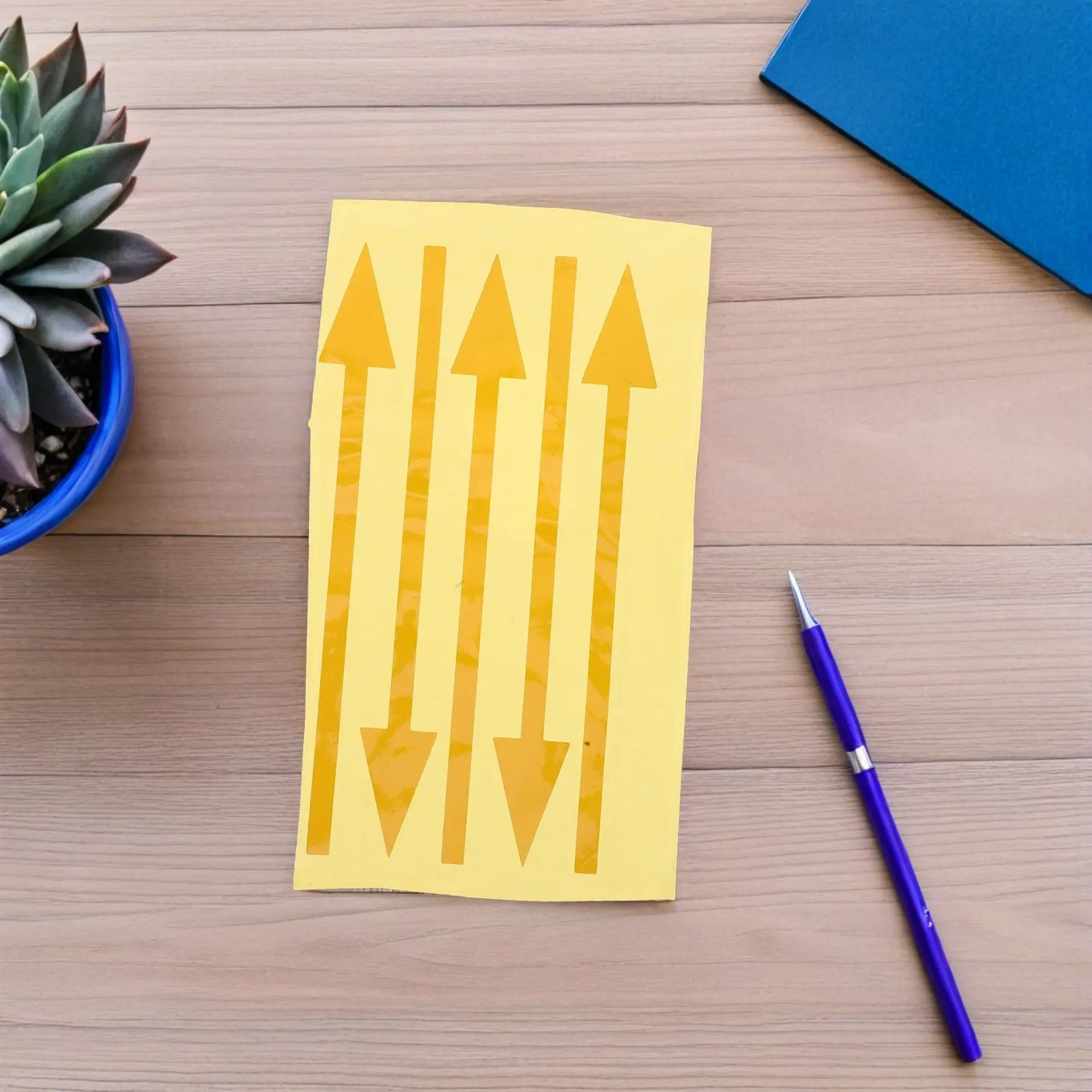 5Pcs 반사 우편함 화살표 데칼 자체 접착 방수 야외 방향 스티커 내후성 우편함 마킹