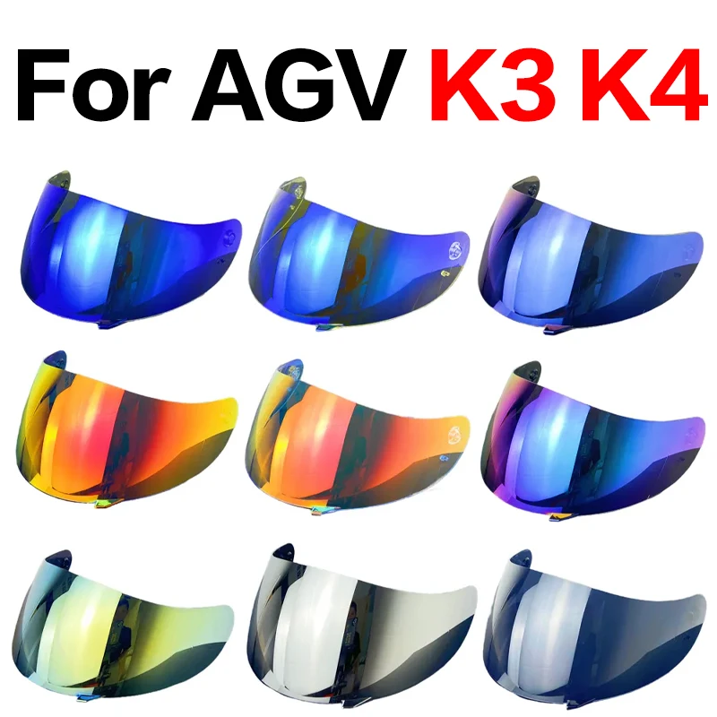 Helmet Visor for AGV K3 K4 Casco Moto Accessories K3 Shield Uv Protection K4 Helmet Lens Windproof Capacetes Shield Windshield motorbike helmet flip up motocross casco moto with doublel lens modular abs shell for men moto helmet motorcycle accessories