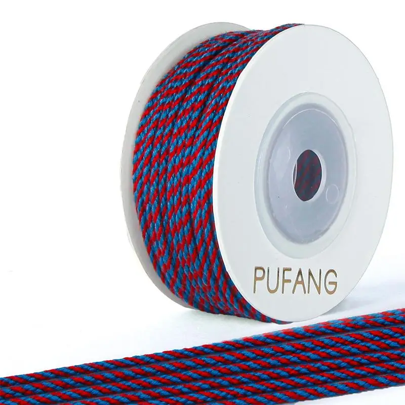 Cotton Cord Rope for Handmade Crafts and Jewelry Decor, 1.5mm Thick