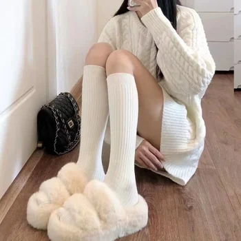 جوارب قطنية طويلة دافئة فوق الركبة — صورة 7