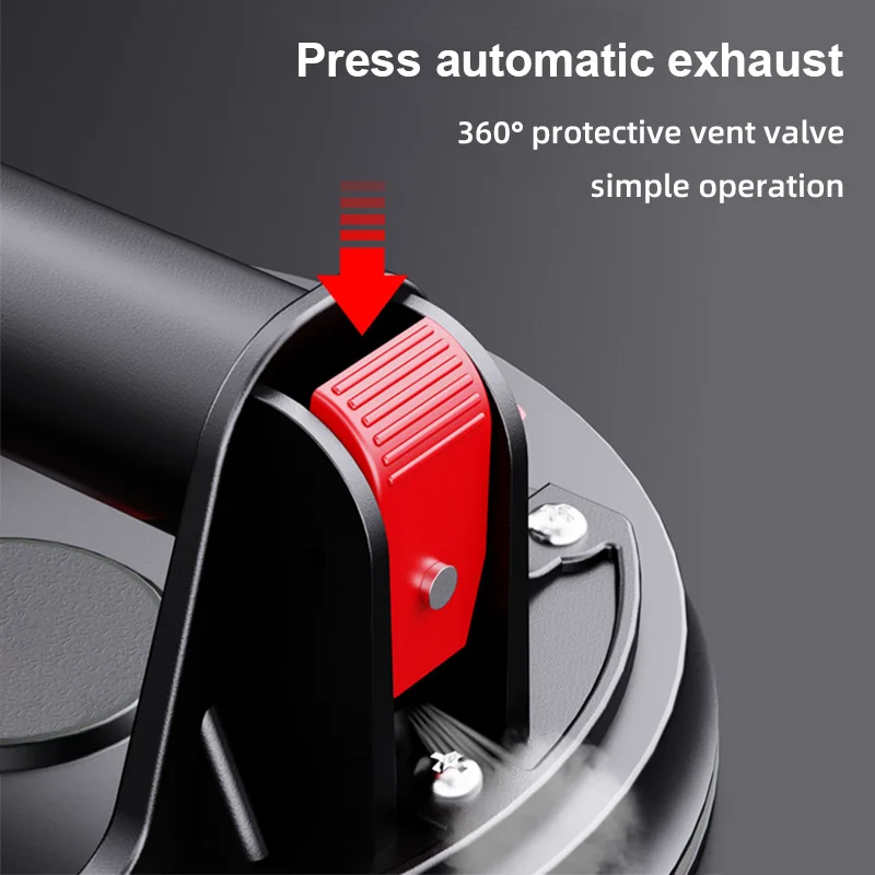 Vacuum suction cup Vacuum sucker Glass suction cup handle 8 Inch 280kg Loading Capacity Air Pump Electric LED Display Vacuum Suction Cup Vacuum Spreader Tile Adsorption Glass Lifting