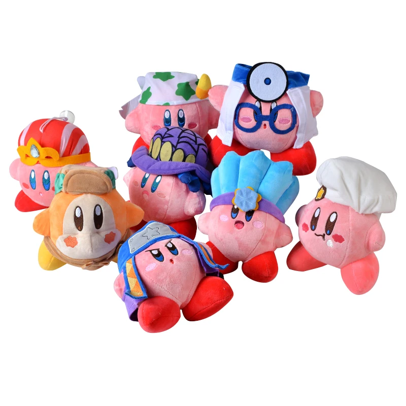 

8 Pcs/Set Star Kirby Anime Figure Waddle Dee Doo Stuffed Soft Plush Doll Toys For Children Christmas Gifts