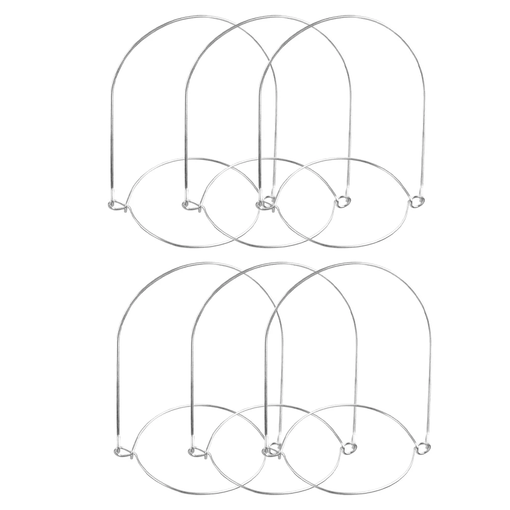 

6 Pcs Mason Jar Handle Jars Hanging Handles Canning Hangers Hooks Lid Stainless Steel Wire Wide Mouth