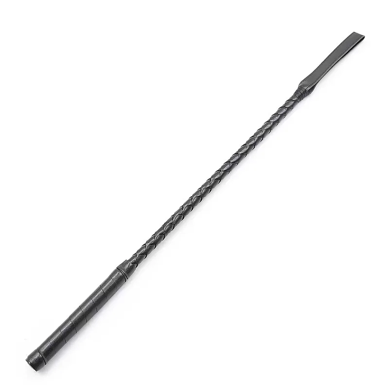 55CM Premium Quality PU Leather Horse Riding Crop Top Equestrianism Paddle Flogger Costume Party Whipping Accessory
