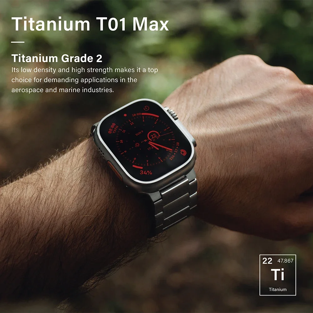 Luxury Titanium Bracelet for Smartwatch - Premium Business Strap