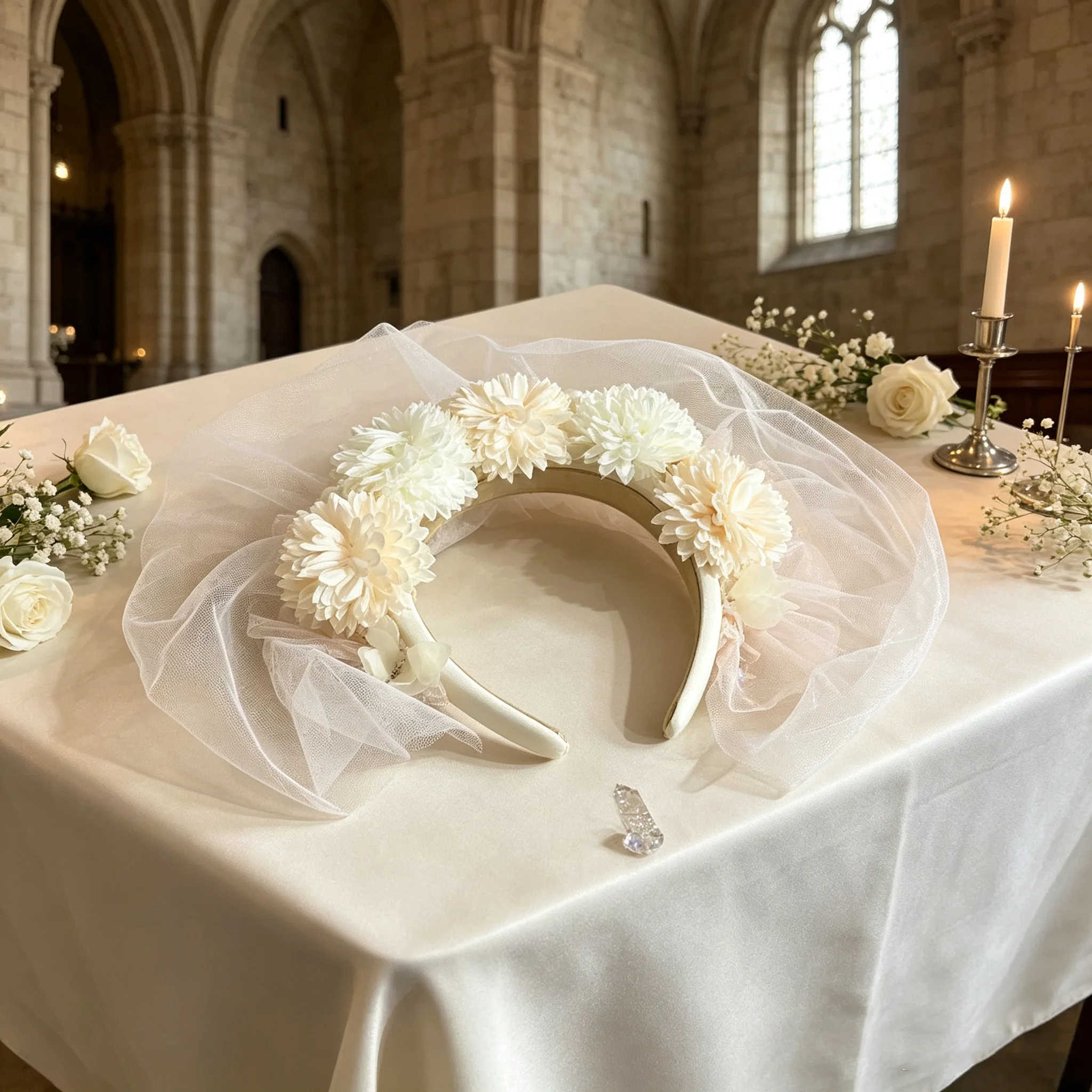 Elegant Wedding Hairband: Beautiful Love Design Bridal Accessory