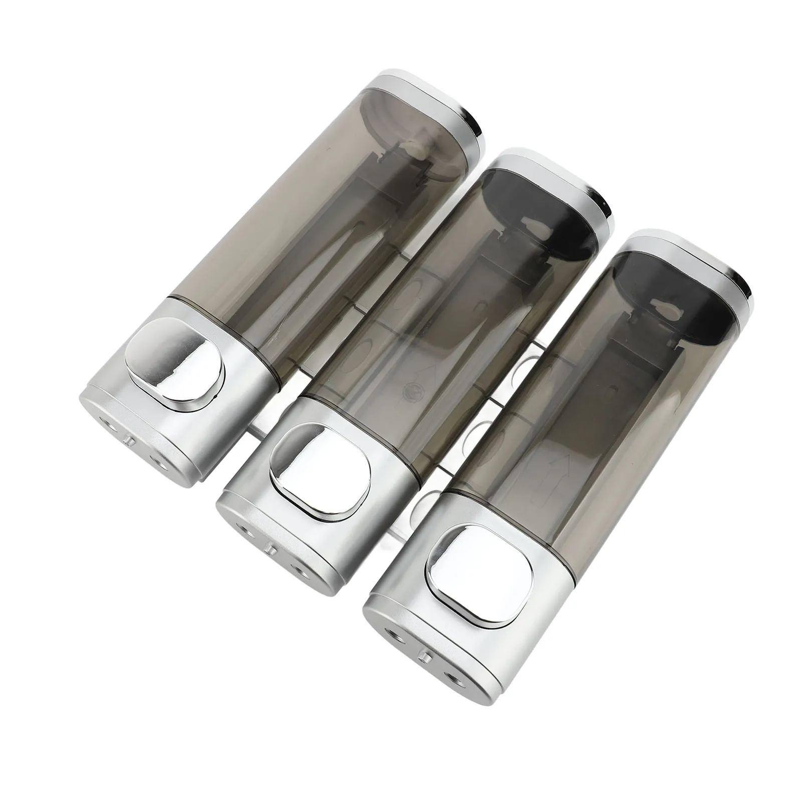 Liquid Soap Dispenser 300ml Leakproof 3 in 1 Wall Mount Press Liquid Dispenser ABS Reusable Transparent for Bathroom 6