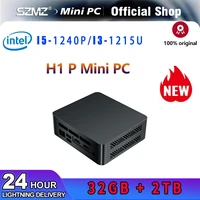 Black Gaming Mini PC Intel i5-1240P i3-1215U 12-core 16-thread 8/16/32GB DDR4 512GB/1TB/2TB SSD Mini Computer PC Gaming Desktop 1