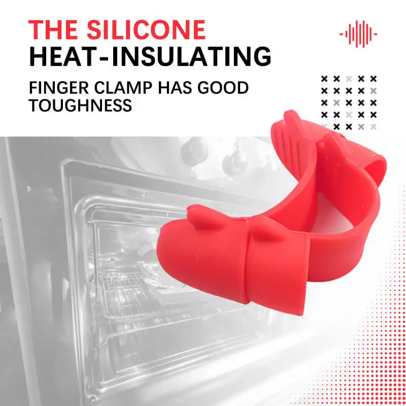 Silicone finger clip heat insulation anti-scalding gloves clip