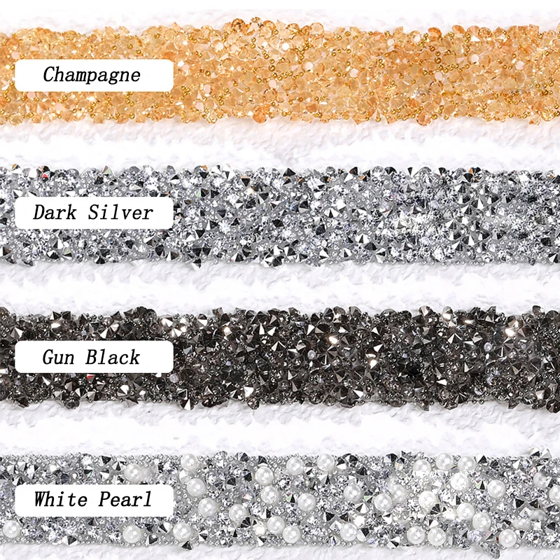 Strassband Selbstklebend 2cm Breit - Silber AB Glitzerband Für DIY Kleidung Und Bastelprojekte